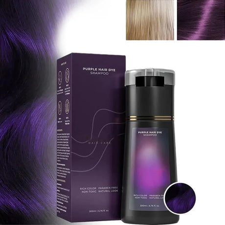 3-in-1 Hair Dye Shampoo Quick Color White Blackening Oil Control Fluffy Nourish Natural Long-Lasting Gentle