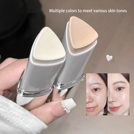 2-in-1 Color-Changing Foundation Stick Liquid Lightweight Moisturizing Brightening Foundation Color Changing For All Skin Types
