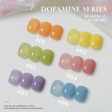 MAINEL 1-12Pcs Fashion Nude Shiny Soak Off UV Gel Nail Gel Polish Cosmetics Nail Art Nails Gel Polish Tips Nail Varnish