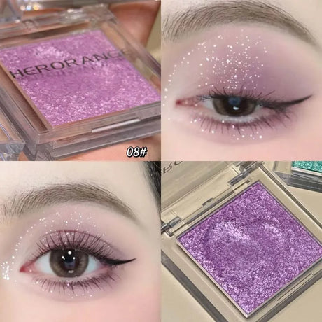 Makeup Yellow Matte Nude Eyeshadow Cream Silky Waterproof Soft Eye Shadow Pigment Green Blue Purple Monochrome Glitter Eyeshadow