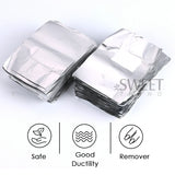 50/100pcs Immersion Remover Aluminum Foils For Nails With Cotton Pad Polish Removal Cleaning Wraps Manicure Care Tools Supplies