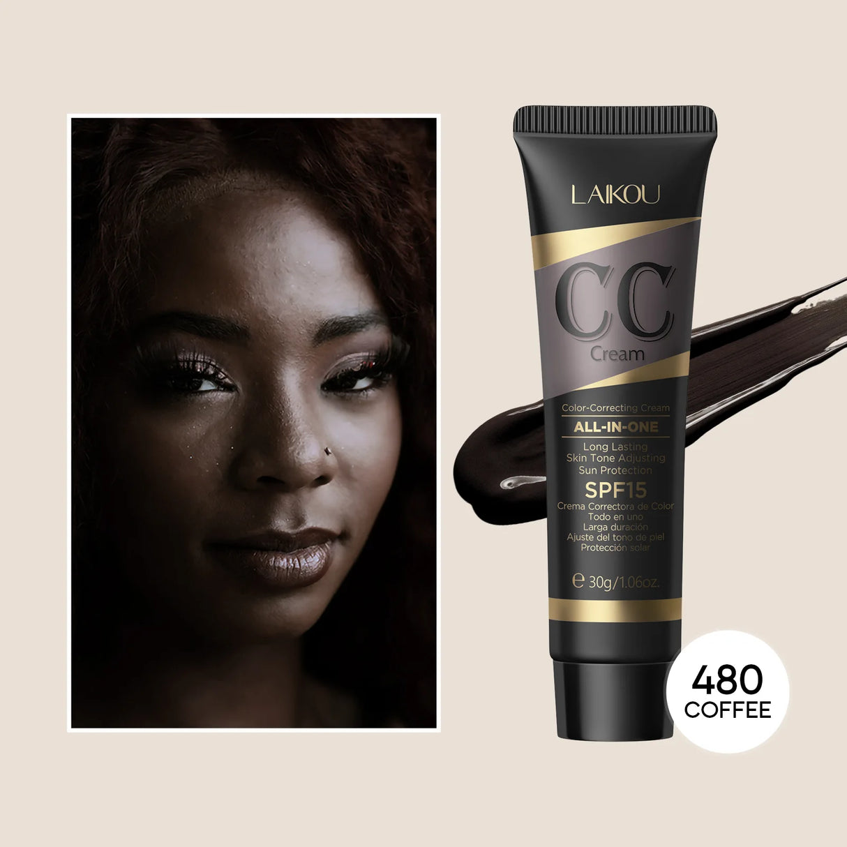 CC Cream Foundations Cover Blemishes Tinted Moisturiser Face Women Color Correcting Cream Tinted Moisturiser Hydrating