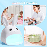LINAMNDA Animal Nail Lamp Single Finger Phototherapy Machine Nail Dryer Manicure Tools Nails Art UV Gel Polish Drying USB Lamp