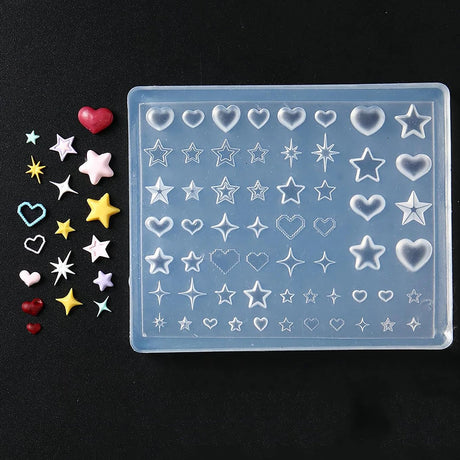 Cute Wings Nail Art Silicone Mold 3D Angel Wings Design Molds Reusable Clear Manicure Template DIY Charms Gel Wings Wedding