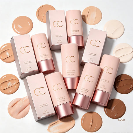 Multi Skin Type Cc Tinted Moisturizer One Step Hydrating Tone up Cream Hide Blemishes Natural Oxidation Resistant Smooth Base