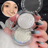 3D Rose Highlighter Makeup Palette Face Contour Bronzer Shimmer Luxury High Gloss Crystal Brighting Korean Illuminator Makeup