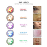 5 In 1 Home Facial Beauty Device Mesotherapy Electroporation RF Radio Frequency Facial LED Photon Skin Care Beauty Device Face Lifting Tighten