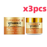 Turmeric Vitamin C Firming Face Cream Anti-Aging Remove Wrinkles Improve Dullness Moisturizing Smoothing Brighting Facial Cream