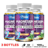 High Absorption Magnesium Citrate Capsules 1000 Mg - for Muscle, Nerve, Bone and Heart Health