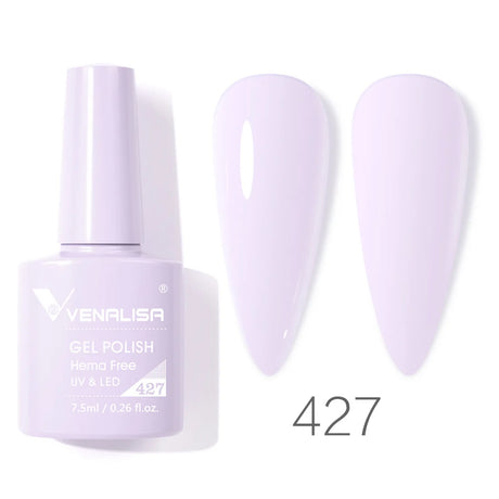 VIP5 Venalisa Nail Gel Polish Jelly Color HEMA/TPO FREE Nude Pink Semi Permanent Soak Off UVLED Gel Polish Sparkle Gel Varnish