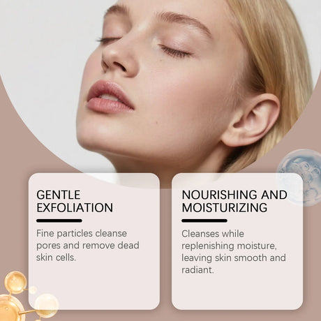 Vanilla Coffee Facial Scrub Deep Cleansing Oil Control Face Exfoliator Dual Scrubbing Particles Nourishing Smooth Glowing Skin