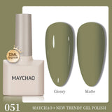 MAYCHAO 12ml Gel Nail Polish Set Professional Salon Nail Art Gels Varnish UV LED Semi Permanent Nail Lacquer Nail Supplies