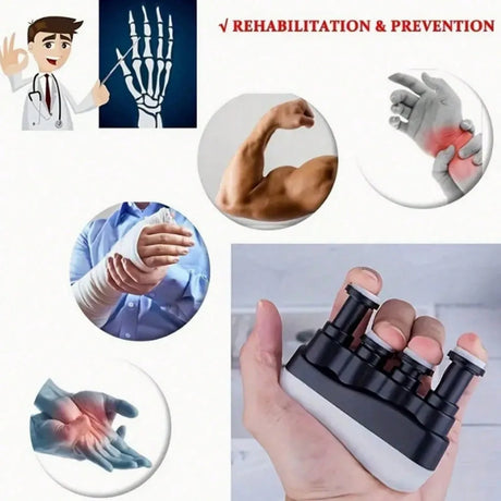 1  grip strength trainer that enhances finger strength by simulating rope tension resistance, suitable for home office exercises