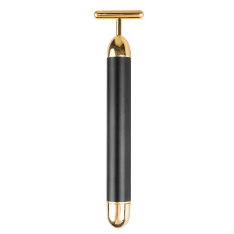 24K Electric Face-Lifting Rose Gold Stick T-Shaped Tacial Massager Skin Tightening Electric Beauty Instrument