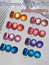 WS Black Glass Cat Magnetic Gel Nail Polish Punk Style Nail Art Manicure Varnis Semi Permanent Gel for Winter Nail Supplies
