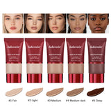 Base Blurring Foundation 5Colors Long Lasting 24H Control Oil Smooth Matte Balancing Shine Base Bronze Cosmetics Makeup