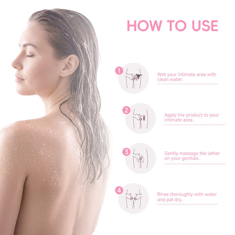 WOMEN'S INTIMATE WASH SAKURA，Deeply cleanses with rich foam, gently cares for skin, controls odor, and cleanses intimate areas.