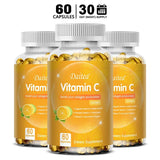Vitamin C Promotes Collagen Production - 2000 Mg, Promote Skin, Hair, Nails and Immune Health, Dietary Supplements