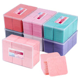 1080pcs Boxed Nail Art Lint-Free Eyelash Glue Wipes Paper Gel Polish Remover Clean Glue Cotton Pads Beauty Cleaning Tools
