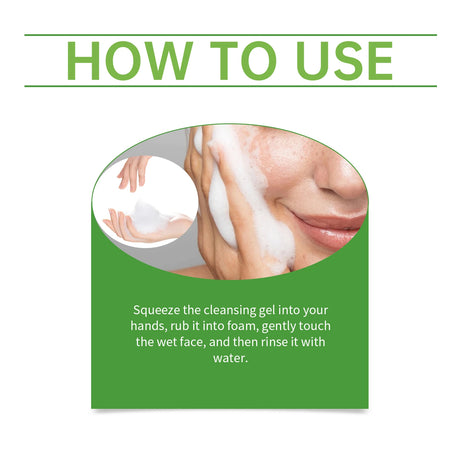 Tea Tree Cleansing Gel Exfoliation Remove Facial Dirt Preventing Blackheads Relieve Skin Sensitivity Moisturizing Face Cleanser