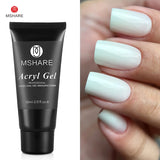 MSHARE Poly Nails Acryl Gel 60ml Builder UV Led Acrylgel Nails Extensions Acrylic Pink White Clear Acrylatic Hema Tpo Free Gel