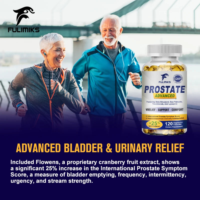 Premium Prostate Health Capsules, Supports Healthy Urination, Reduces Inflammation, Enhances Vitality & Comfort, Fast Results