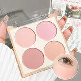 Waterproof Matte Blush Palette 4 Colors Long-Lasting Multi-Look Makeup Unisex Safe Certified Great Gift Choice