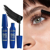 Black Mascara Thickening - Long-Lasting, Volumizing , Fiber Formula with 360° Spiral Brush Waterproof Liquid Fiber Mascara