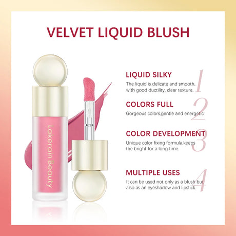 Blush Liquid Blusher Real Makeup Blush Matte Palette Blusher Cosmetics Products Liquid Cream Stick Pink Face raremakeup Beauty