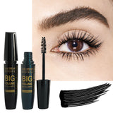 Black Mascara Thickening - Long-Lasting, Volumizing , Fiber Formula with 360° Spiral Brush Waterproof Liquid Fiber Mascara