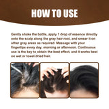 Jaysuing Hair Care Serum Anti Grey Repair Natural Color Smoothing Hairs Deep Nourishing Easy Absorb Daily Hair Care Essence Oil