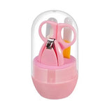 4pcs Infant Baby Clipper Nail Set, Baby Grooming Kit, 4-in-1 Baby Care Set, Baby Nail Clipper, Scissors, File, Tweezer