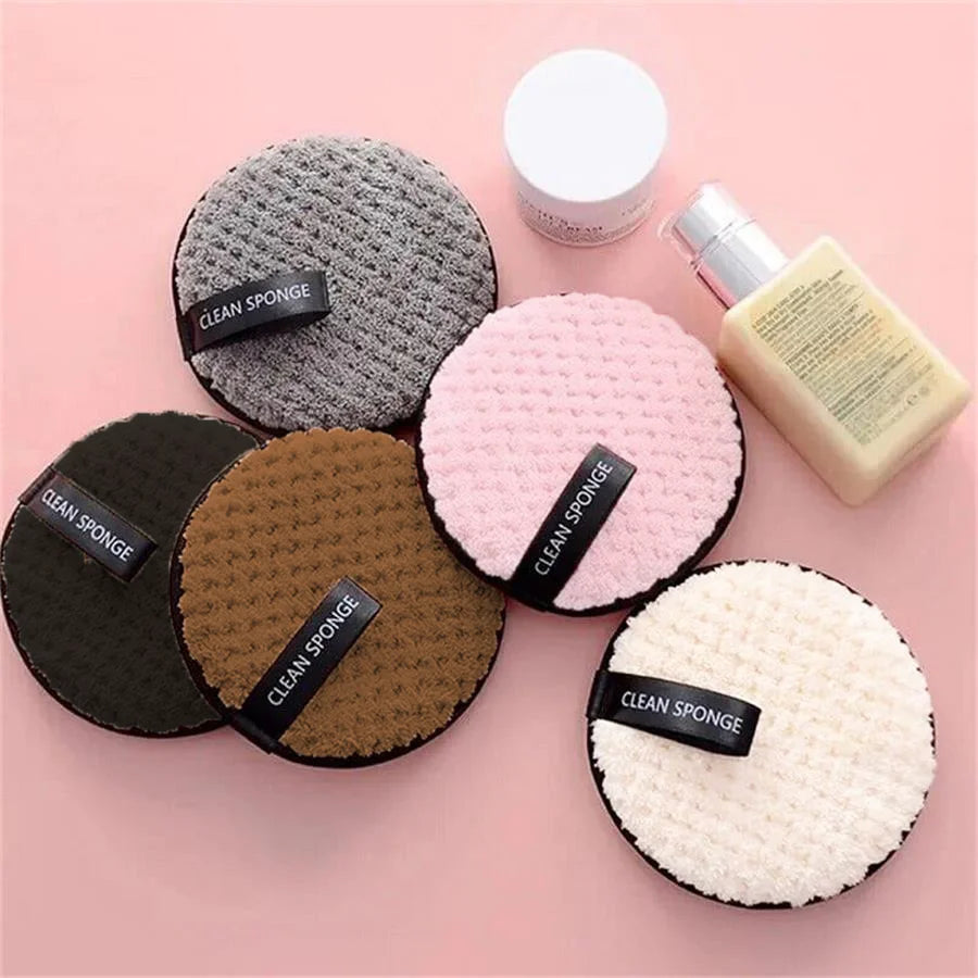 5PCS NEW Face Wash/ Makeup Remover Puff Suitable for Home Or Travel