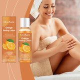 Gentle Peel-off Body Oil, Orange Exfoliating Gel Lotion, Tearable Mask For Dead Skin, Leaves Skin Smooth, Fun Skincare Ritual