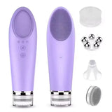 Multifunction Warm Facial 4 in 1Cleaning Brush Electric Face Washing Instrument 56℃ Face Massager Eye Face Cleaning Anti-Aging