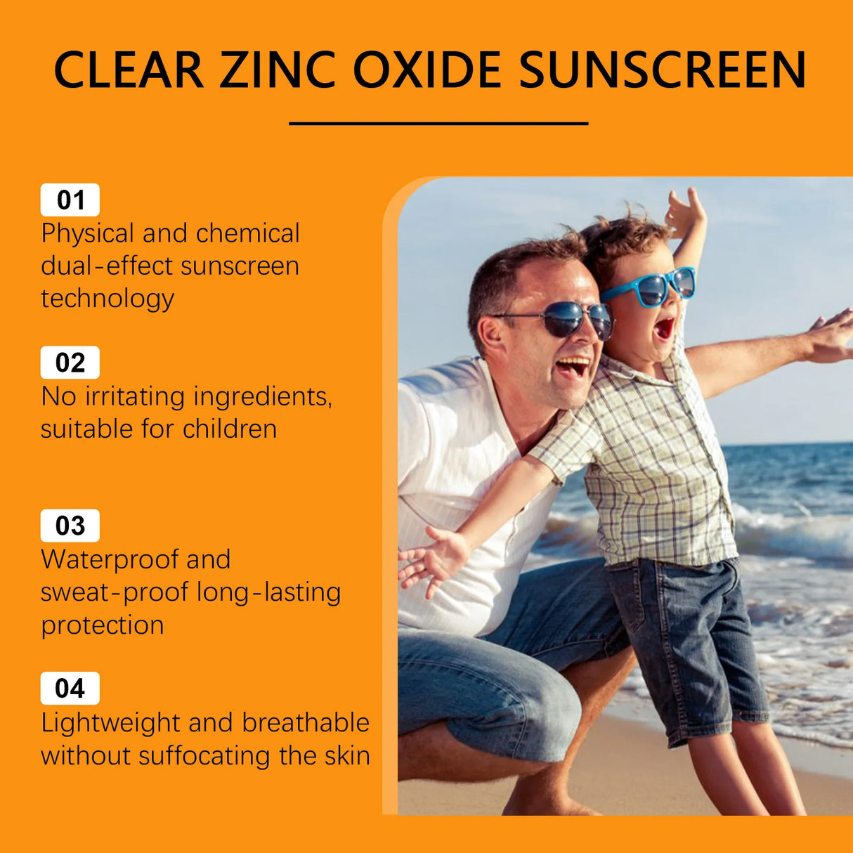 SPF 50+ Children Mild Sunscreen Cream Not Irritating Prevent UVA/UVB Sunburn Refresh Moisturize Nourish Children Sunscreen Cream