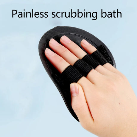 Black Body Exfoliating Bath Scrubbing Shower Brush Dead Skin Remover Bathing Tools Circular Painless Bath Towel PVA Material