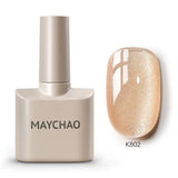 MAYCHAO Cherry Red Gel Nail Polish 12ml Glossy Semi Permanent Soak Off UV LED Frosted Gel Nails Base Painting Varnish