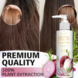 Daily Use Biotin Onion Rosemary Shampoo Gentle Mild Formula Clean Scalp Impurities Support Long Term Healthy Hair Growth 150g