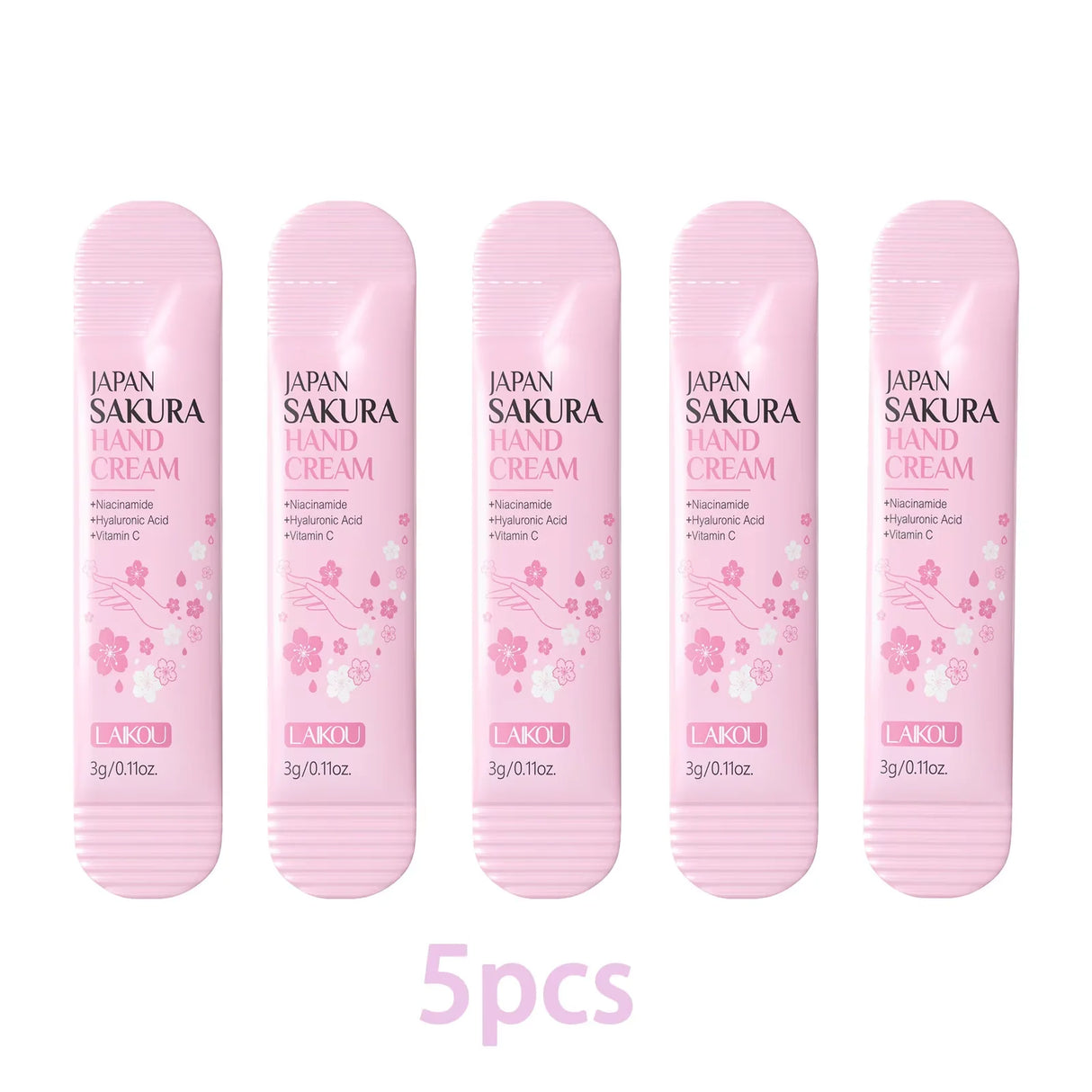 LAIKOU Sakura Hand Cream Moisturizing Nourishing Brightening Hydrating Hand Lotion Creams Intensive Repair Hand Balm Travel Suit