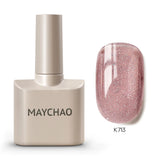 MAYCHAO Cherry Red Gel Nail Polish 12ml Glossy Semi Permanent Soak Off UV LED Frosted Gel Nails Base Painting Varnish