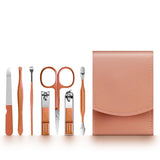 2023 New 7Pcs Portable Luxury Manicure Sets Pedicure Kits Colour Nail Clipper Set Personal Care Tools Eyebrow Scissors