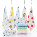 5 PCS Lot Muslin 6 Layers Cotton Soft Baby Towels Baby Face Towel Handkerchief Bathing Feeding Face Washcloth Wipe Burp Cloth