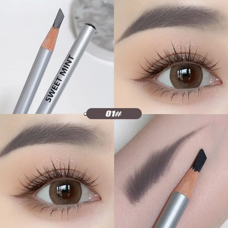 Hard Core Eyebrow Pencil Tattoo Waterproof Art Tint High Color Rendering Makeup Wood Eye Brow Pen Enhancers Cosmetic Tool