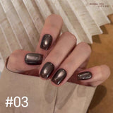 12ml 1-21pcs Brown Gold Cat Eye Gel Nail Polish Hot Selling Winter Whitening Magnet Gel Polish Gold Nails Nail Supplies Nail Art