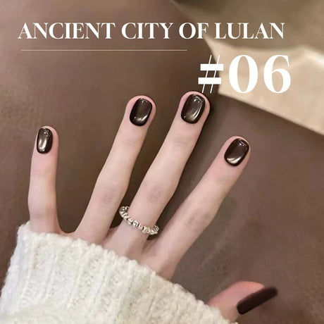 12ml 1-21pcs Brown Gold Cat Eye Gel Nail Polish Hot Selling Winter Whitening Magnet Gel Polish Gold Nails Nail Supplies Nail Art