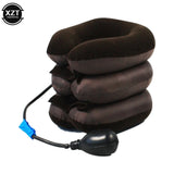 Neck Massager 3 Layer Inflatable Air Cervical Neck Traction Support PainStress Relief Neck Collar Pillow Neck Stretching Brace