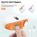 Automatic Electric Nail Trimmer & Polisher with LED Light - Safe Nail Care for Adults & Babies