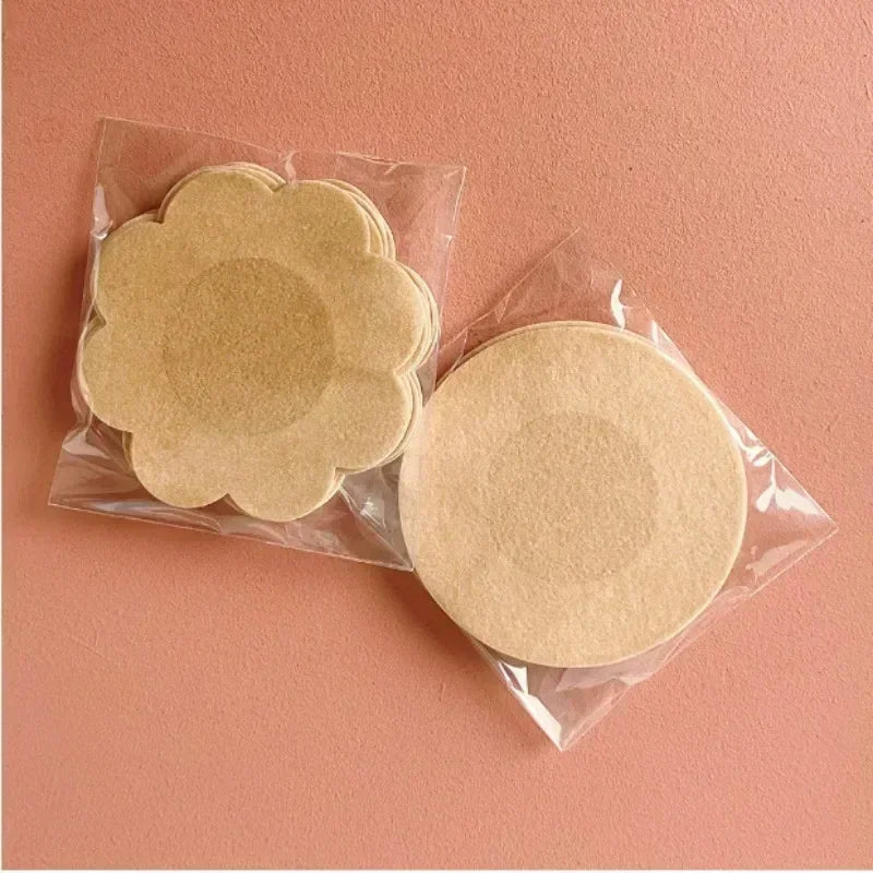 Women Safety Nipple Cover Stickers Sexy Breast Lift Tape Patch Intimates Female Self-Adhesive Invisible Bra Chest Nipple Padding