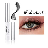 Colorful Slender Mascara Waterproof Fast Drying Curling Eyelashes Multicolor Lashes Makeup Long Lasting Blue Green Cosmetics